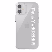 SuperDry Snap iPhone 12 mini Clear Case baltas 42593