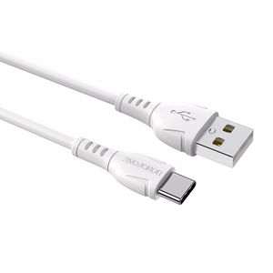 Borofone laidas BX51 Triumph USB į Type C 3A 1 metras baltas