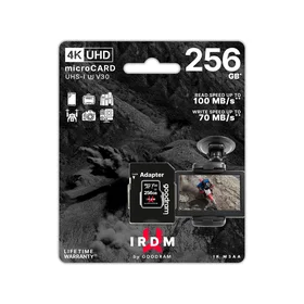 GoodRam atminties kortelė IRDM 256GB microSD UHS-I U3 V30 su adapteriu