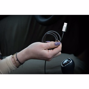 FORCELL F-ENERGY Metal C236 kabelis USB A į Lightning 2,4A 12W 1 m sidabrinis