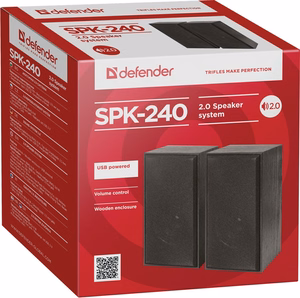 Defender SPK-240 garso kolonėlė Juoda Vielinis 6 W