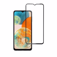 Apsauginis stiklas Blue Star - SAMSUNG A23 5G viso ekrano (su rėmeliu, mažo dydžio) - juodas