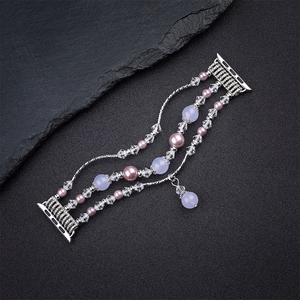 Apyrankė Apple Watch 42/44/45 dizainas 4 sidabrinė-violetinė