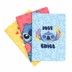 Disney Stitch Tropical A5 užrašinių rinkinys, 3 vnt.