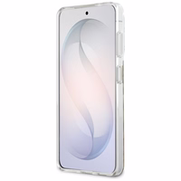 Guess dėklas IML Leopard Print Triangle MagSafe for Samsung Galaxy S26 rudas