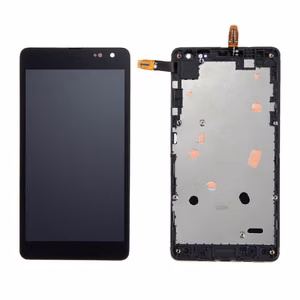LCD screen Microsoft (Nokia) Lumia 535 with touch screen and frame Black original 2S (used Grade A)