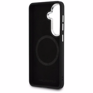 Karl Lagerfeld dėklas Perforated KL MagSafe Samsung Galaxy S26 Plus rudas