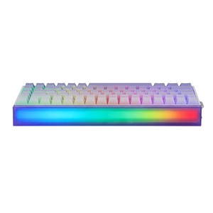 HERO84 HE White+Purple+Gradient+LIGHT JadeKing RGB AULA gasket klaviatūra