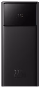 Baseus EnerFill FP41 30000mAh 22.5W Power Bank with Baseus Simple USB-A - USB-C 3A 30cm Cable - Black