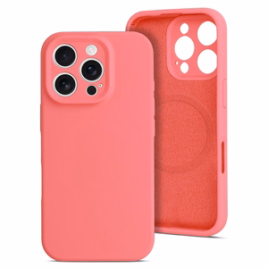 MagColor Pure dėklas telefonui Iphone 15 Pro Max raudonas