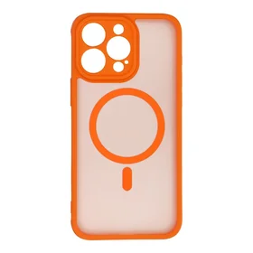 FULL MATTE MAG COVER dėklas telefonui suderinamas su Magnetiniu įkrovimu IPHONE 15 Pro Max hermes oranžinė