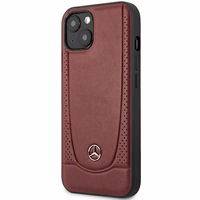 Mercedes MEHCP14MARMRE iPhone 14 Plus 6.7 "raudonas / raudonas kietasis dėklas odinis Urban Bengale