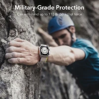 ESR Armorite 2 dalių grūdinto stiklo rinkinys Apple Watch Ultra 49mm - titano spalvos