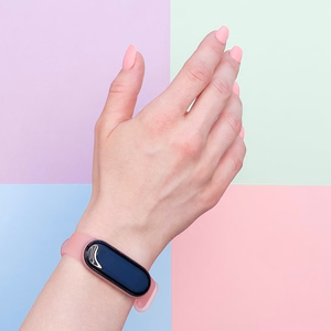 Silikoninis dirželis Xiaomi Mi Band 5 / 6 apyrankei - auksinis