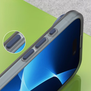 Dėklas telefonui iPhone 17 Air - Magnētinis abrazyvinis dėklas, suderinamas su MagSafe - matinis mėlynas