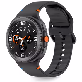 TECH-PROTECT SILICONE SAMSUNG GALAXY WATCH 8 / CLASSIC (40 / 44 / 46 MM) JUODAS