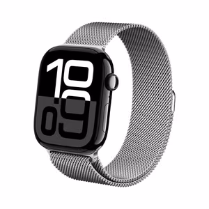 Crong Milano Steel nerūdijančiojo plieno dirželis, skirtas Apple Watch 44 / 45 / 46 / 49 mm, sidabro spalvos