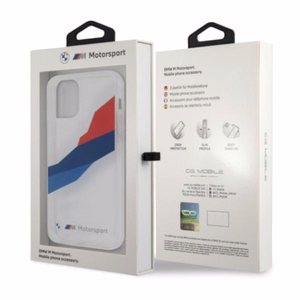 BMW Motorsport trispalvis dėklas iPhone 12 Pro Max - permatomas