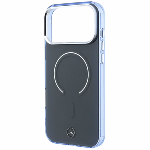 Mercedes Double Layer Iconic Logo dėklas, skirtas iPhone 18 Pro Max / 17 Pro Max, suderinamas su MagSafe – tamsiai pilkas