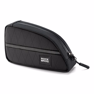 Rockbros trikampis dviračio rėmo krepšys 0.8 l - juoda