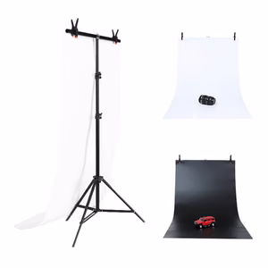 Foto studijos fono stovas Puluz 70x200cm + fonai 2 vnt. DCA0976