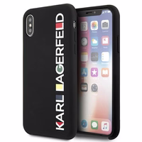 Karl Lagerfeld Blizgus Bauhaus iPhone X/XS Dėklas - juoda