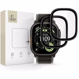 Tech-Protect grūdintas stiklas 2 vnt. Apple Watch Ultra 49mm juodas