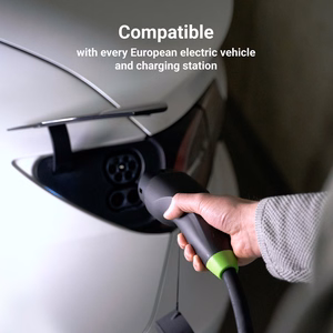 Green Cell EVKABGC04 elektromobilių įkrovimo kabelis Juoda Type 1 Type 2 3 7 m