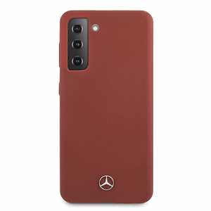 Dėklas telefonui Mercedes Silikoninis Line dėklas Samsung Galaxy S21 raudonas