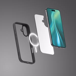 Etteri matinis magnetinis dėklas telefonui Samsung Galaxy A55 5G juodas