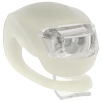 Setty dviračių žibintų silikono rinkinys priekinis baltas + galinis raudonas LR-01