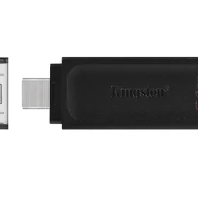 Kingston atmintukas 64GB USB-C DT70 juodas