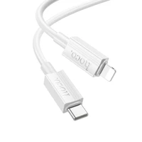 Kabelis USB-C į Lightning Hoco PD 27W 1 m X107 baltas