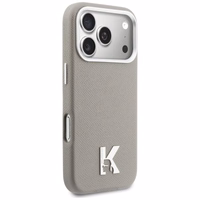 "Karl Lagerfeld Karl Head" logotipas "MagSafe" dėklas "iPhone 17 Pro" - pilkas