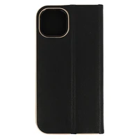 Knygos dėklas su rėmeliu Iphone 13 Pro Max juodas