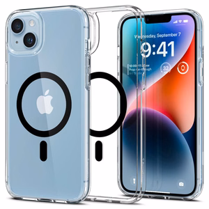 Spigen Ultra Hybrid Mag dėklas su MagSafe iPhone 14 Plus - skaidrus juodas