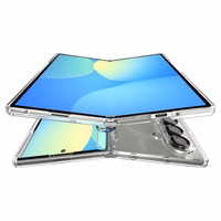 Spigen Tough Armor Pro Mag Magnetinis dėklas telefonui Samsung Galaxy Z Fold 7 - skaidrus ir baltas