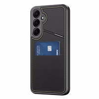 Dėklas telefonui Samsung Galaxy S25+ su stovu ir pinigine (m) - juodas