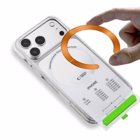 "Tech-Protect" MMP-210 MagSafe 2 vnt. magnetinis žiedas - oranžinis / juodas