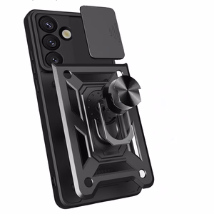 Hibridinis šarvuotas Camshield su stovu ir kameros dangteliu Nothing Phone (3a) 5G - juodas