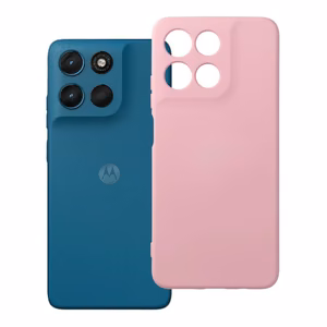 Dėklas, skirtas Motorola G57 / G57 Power Silicone (spalva: pudros rožinė)