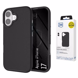 3mk Fortis MagCase dėklas, skirtas iPhone 17, juodas