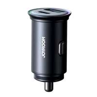 Automobilinis įkroviklis Joyroom JR-CCN04 USB-C/USB-A 60W juodas