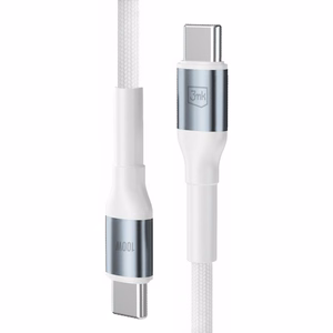 3mk Hyper Cable N-SERIES USB-C / USB-C laidas 2m PD 3.0 QC 3.0 20V/5A 100W baltas