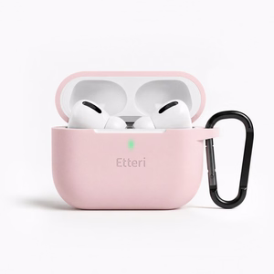 Etteri silikoninis dėklas, skirtas AirPods Pro 3 šviesiai rožinis