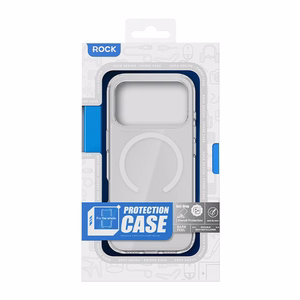 Rock Crystal Shield Serijos Magnetinis Dėklas Iphone 17 Pro permatomas