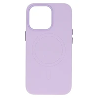 Dėklas (m) telefonui MagSafe odinis iPhone 15 Plus - violetinis