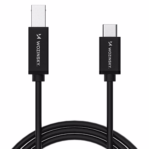 Wozinsky WKDDY1S USB-B - USB-C kabelis 1m - juodas