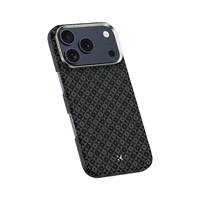 "Benks" magnetinis šarvas "Air Armor Grid Kevlar Case Metal Frame 600D (B069) for Iphone 17 Pro black