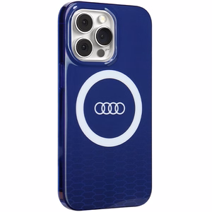 Audi IML Didelis Logotipas Magnetinis dėklas telefonui iPhone 13 Pro / 13 - mėlynas